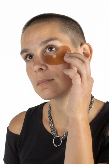 highly hydrating eye patches applied to under eye area for any time at any age.